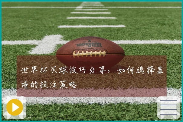世界杯买球技巧分享，如何选择靠谱的投注策略
